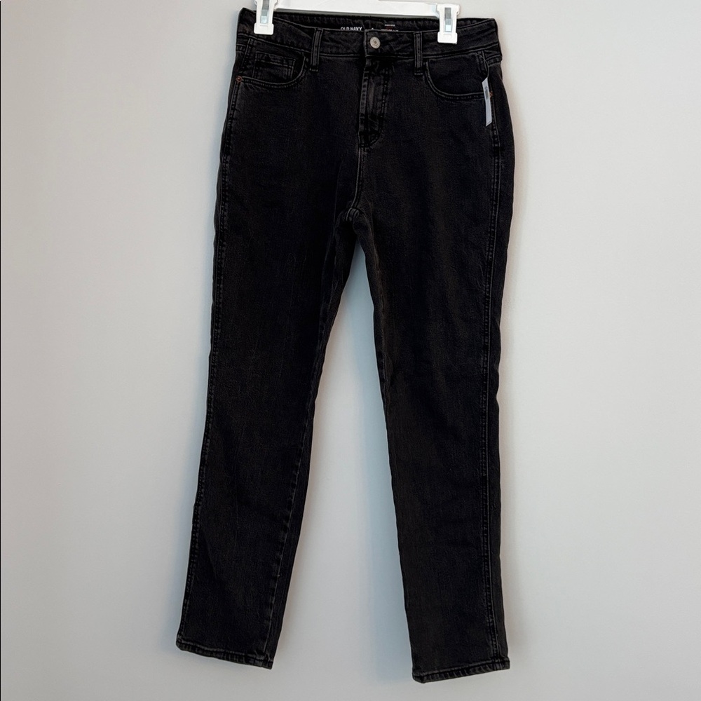 Old Navy Washed Black High Rise Curvy Vintage Slim  Jean Size 4 NWT